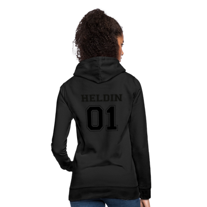 Frauen Hoodie - HELDIN 01 (black) - Schwarz