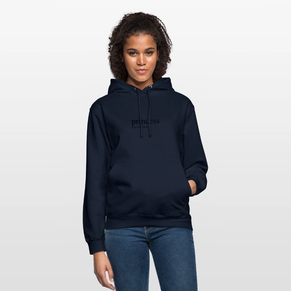 Unisex Hoodie - princess (black) - navy