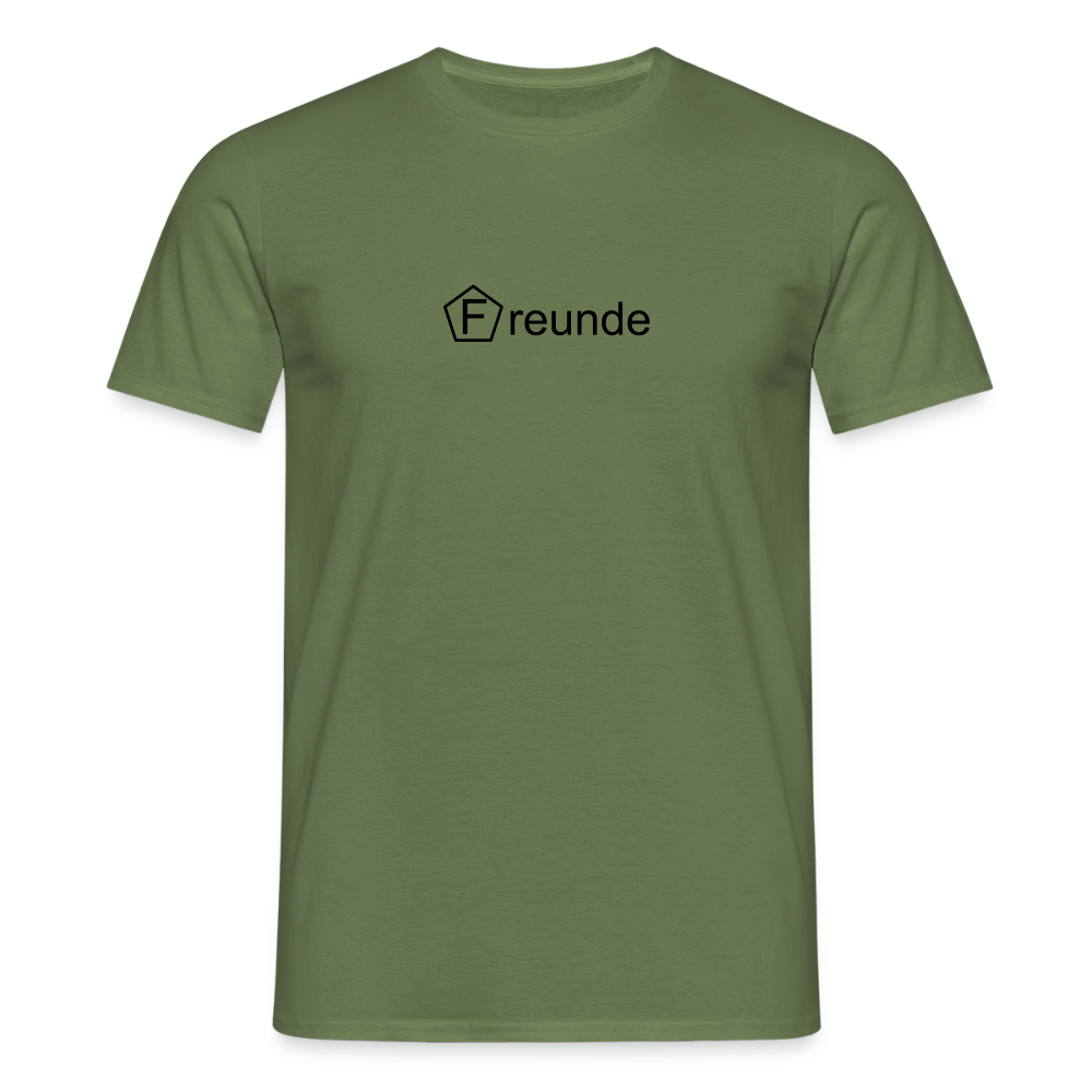 Männer T-Shirt - "Freunde" - Militärgrün