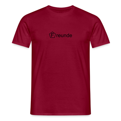 Männer T-Shirt - "Freunde" - Ziegelrot