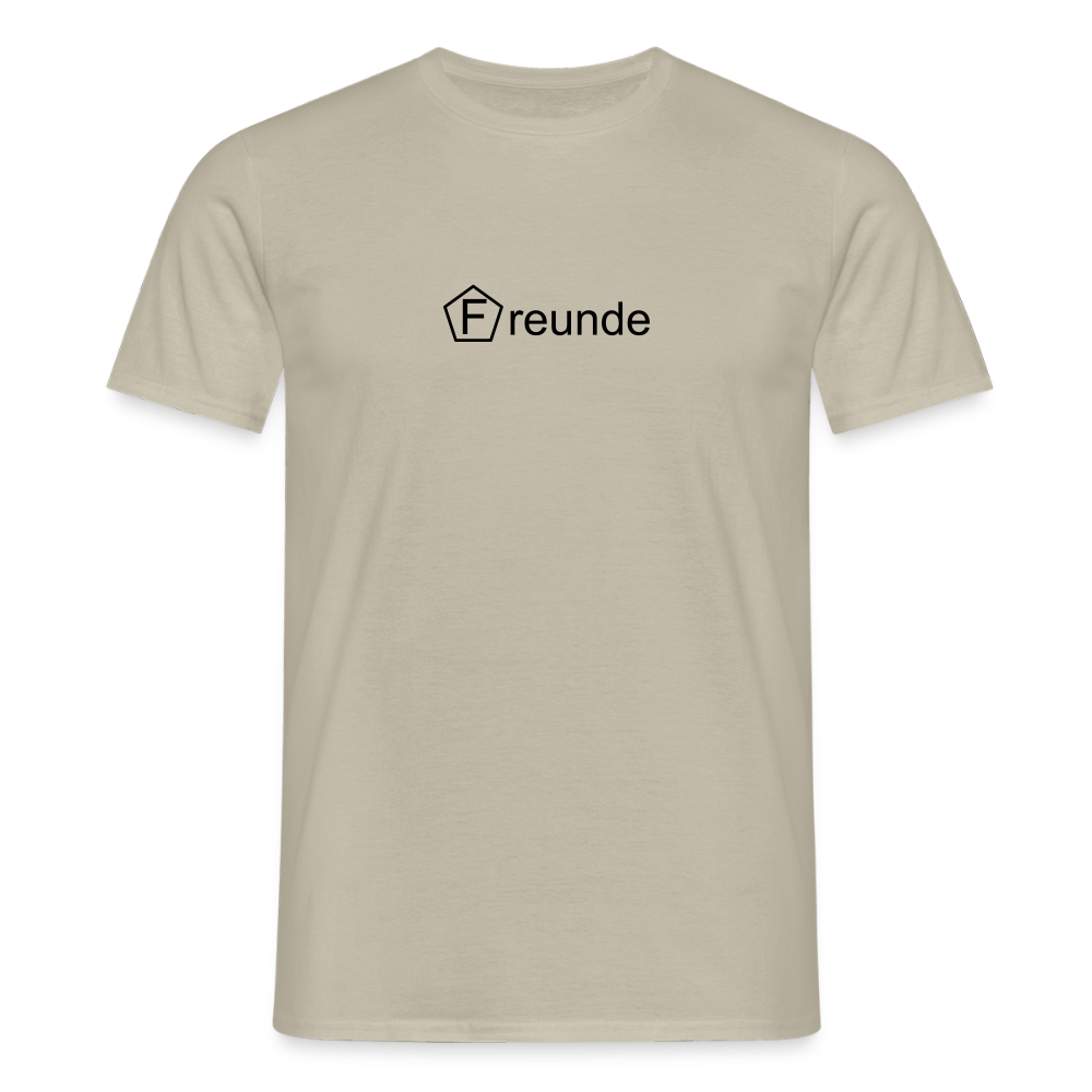 Männer T-Shirt - "Freunde" - Sandbeige