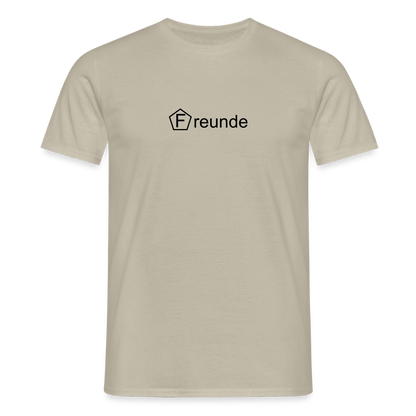 Männer T-Shirt - "Freunde" - Sandbeige