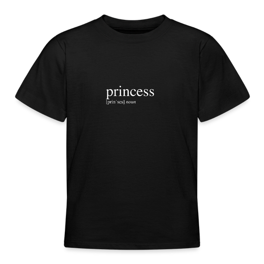 Teenage T-Shirt - princess (white) - black