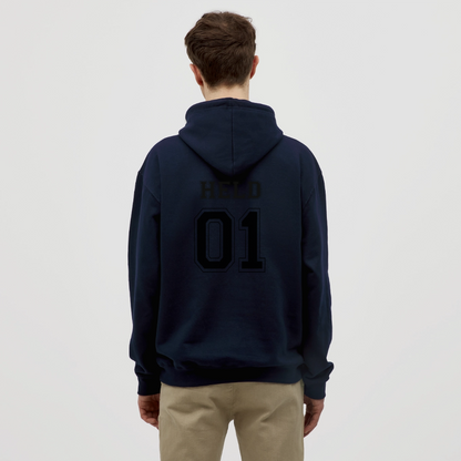 Unisex Hoodie - HELD 01 (black) - Navy