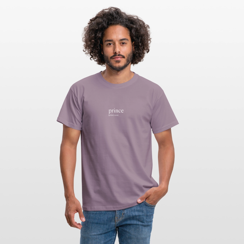Men's T-Shirt - prince (white) - purple-grey 