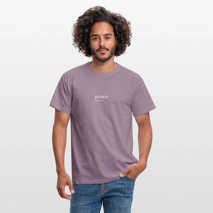 Men's T-Shirt - prince (white) - purple-grey 