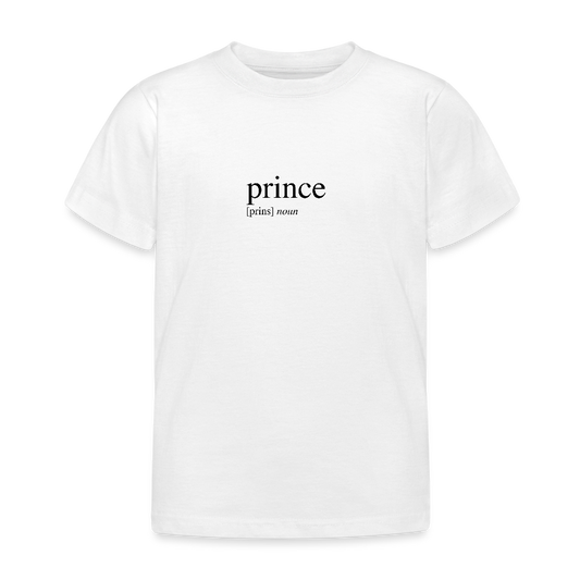 Kids`T-Shirt - prince (black) - white