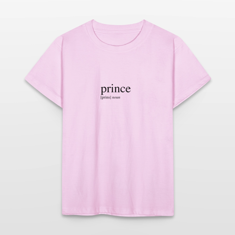 Kids`T-Shirt - prince (black) - light pink