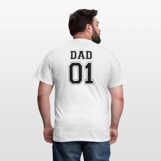 Men's T-Shirt - DAD 01 (black) - Weiß