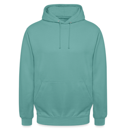 Unisex Hoodie - HELD 01 (white) - Pastelltürkis