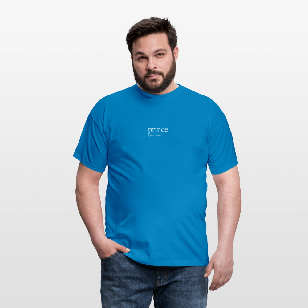 Men's T-Shirt - prince (white) - royal blue