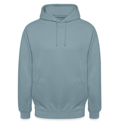 Unisex Hoodie - HELD 01 (black) - Nebelblau