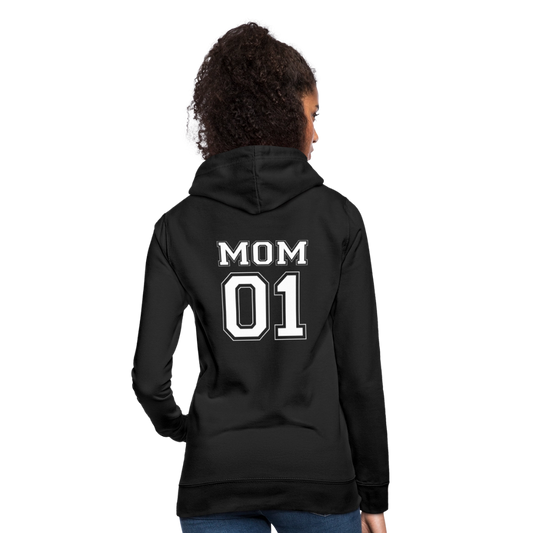 Frauen Hoodie - MOM 01 (white) - Schwarz