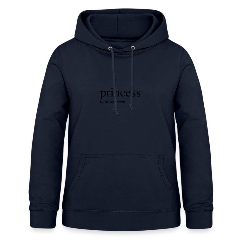 Women's Hoodie  - princess (black) - navy