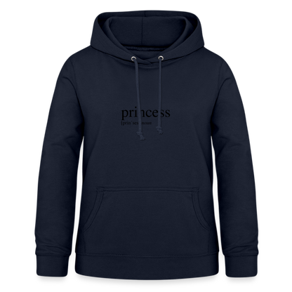 Women's Hoodie  - princess (black) - navy