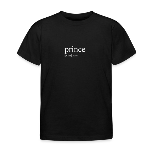 Kids`T-Shirt - prince (white) - Schwarz