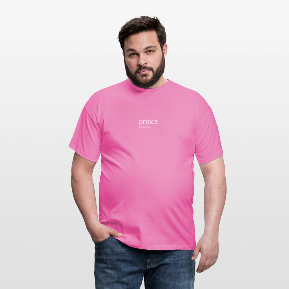 Men's T-Shirt - prince (white) - pink