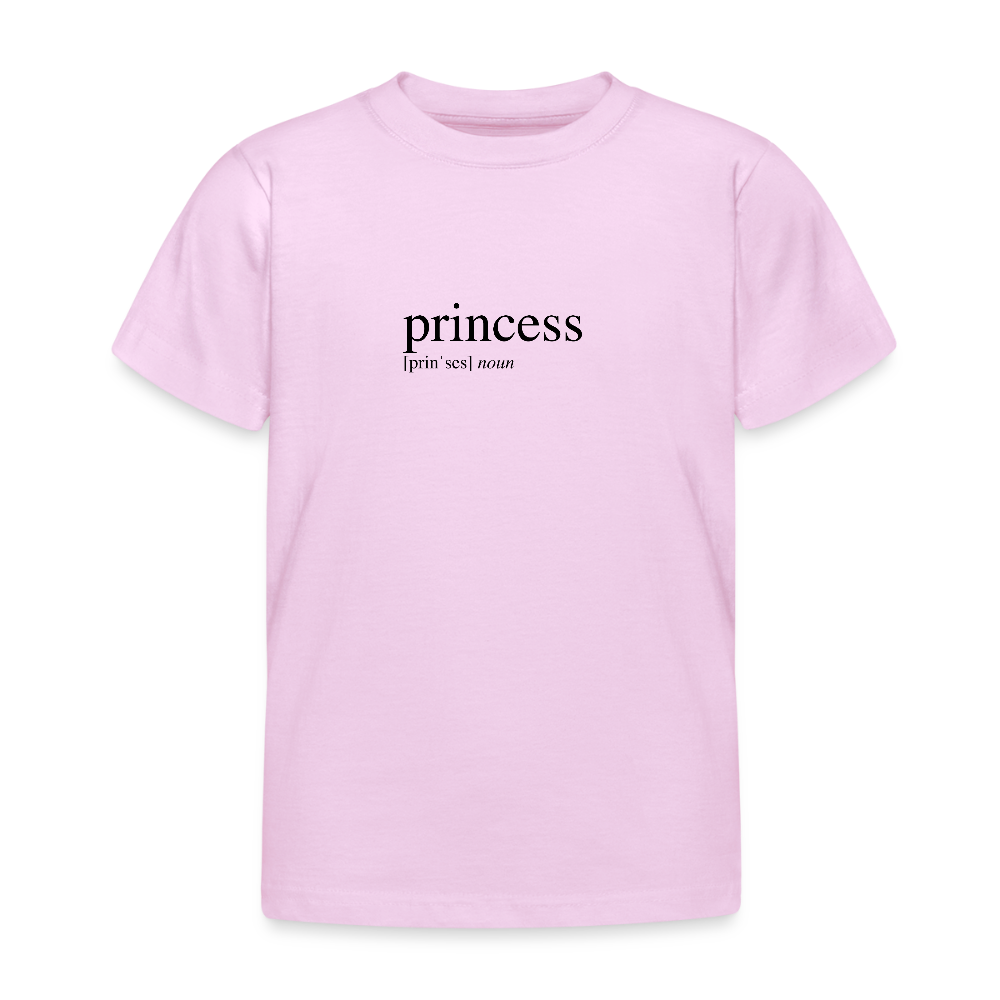 Kids`T-Shirt - princess (black) - light pink