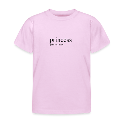 Kids`T-Shirt - princess (black) - light pink