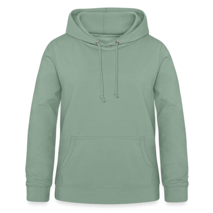 Frauen Hoodie - MOM 01 (white) - Graugrün