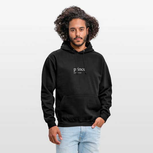 Unisex Hoodie - prince (white) - black