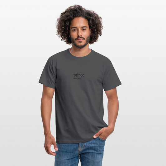 Men's T-Shirt - prince (black) - charcoal grey