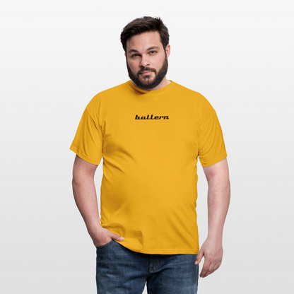 Männer T-Shirt - "ballern_1" - Gelb