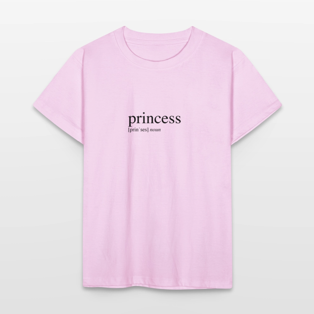 Kids`T-Shirt - princess (black) - light pink