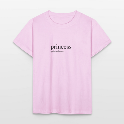 Kids`T-Shirt - princess (black) - light pink