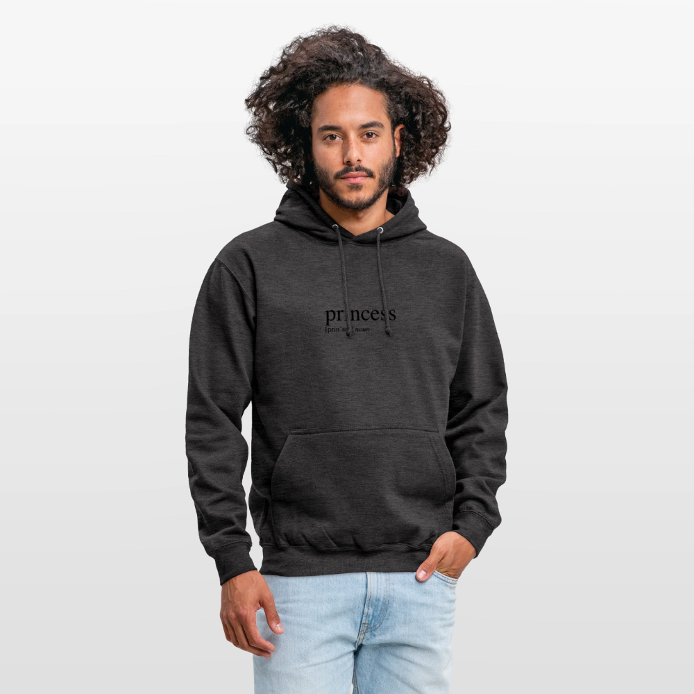 Unisex Hoodie - princess (black) - charcoal grey