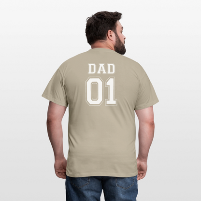 Men's T-Shirt - DAD 01 (white) - Sandbeige