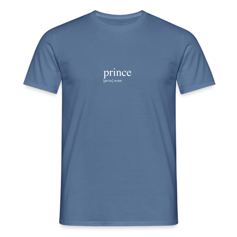 Men's T-Shirt - prince (white) - dove blue 