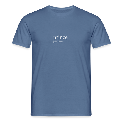 Men's T-Shirt - prince (white) - dove blue 