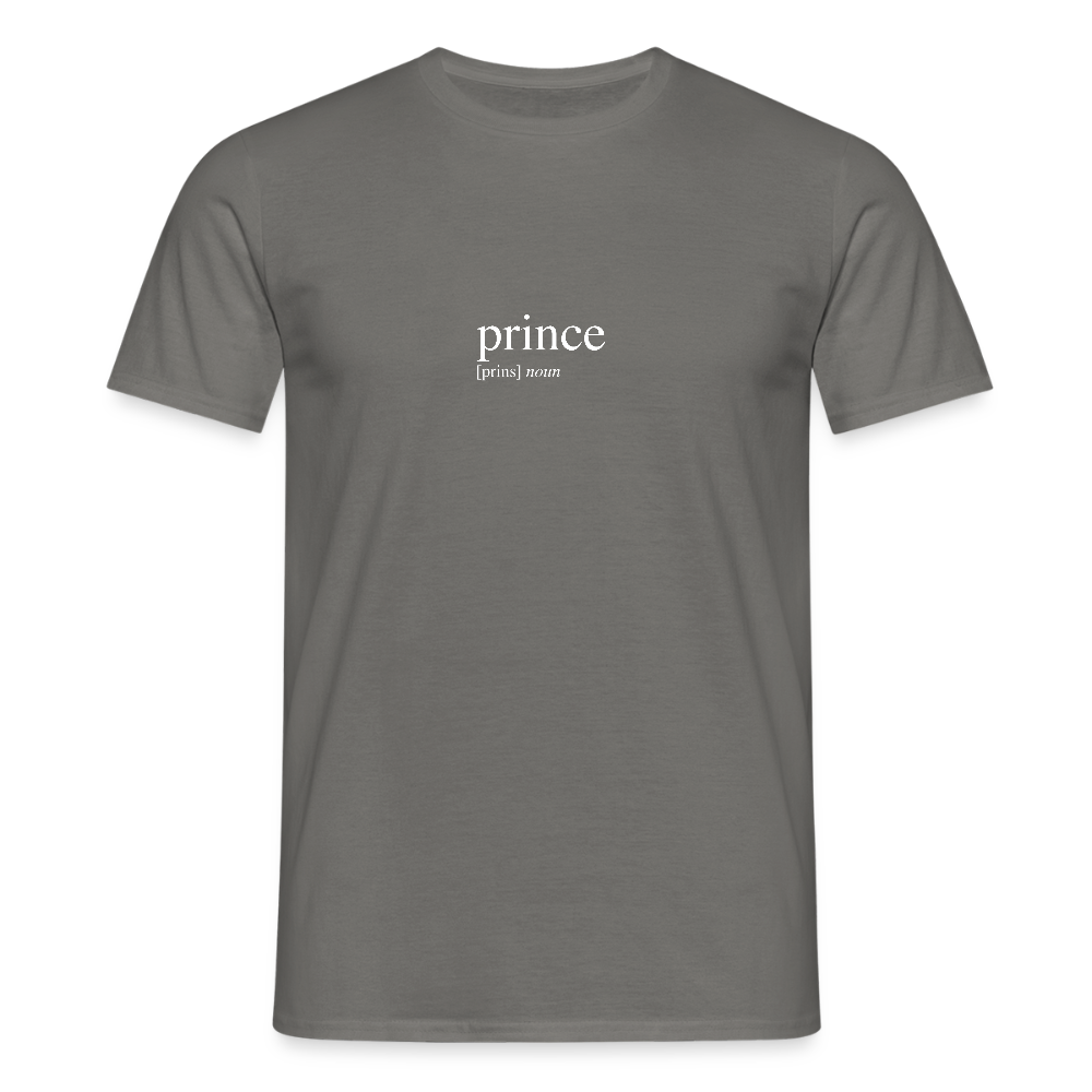 Men's T-Shirt - prince (white) - graphite grey