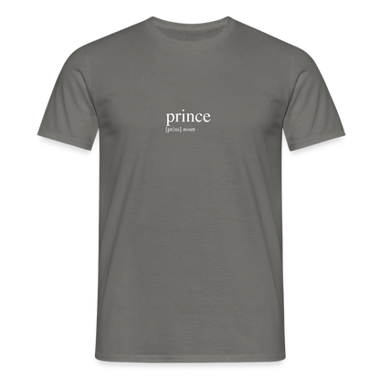 Men's T-Shirt - prince (white) - graphite grey