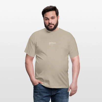 Men's T-Shirt - prince (white) - sand beige