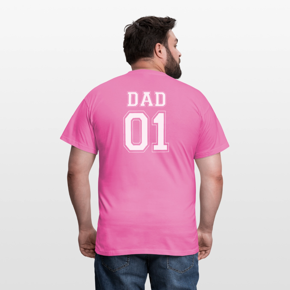 Men's T-Shirt - DAD 01 (white) - Pink