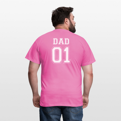 Men's T-Shirt - DAD 01 (white) - Pink