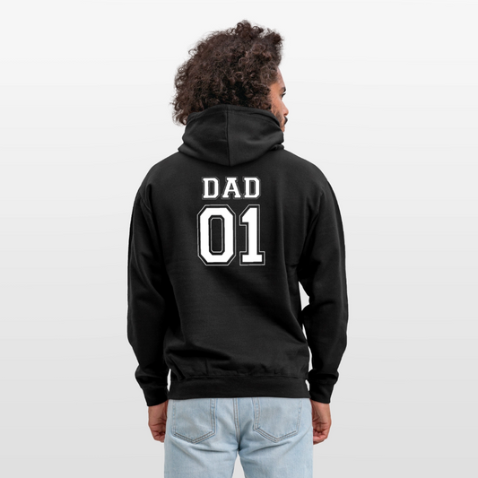 Unisex Hoodie - DAD 01 (white) - Schwarz