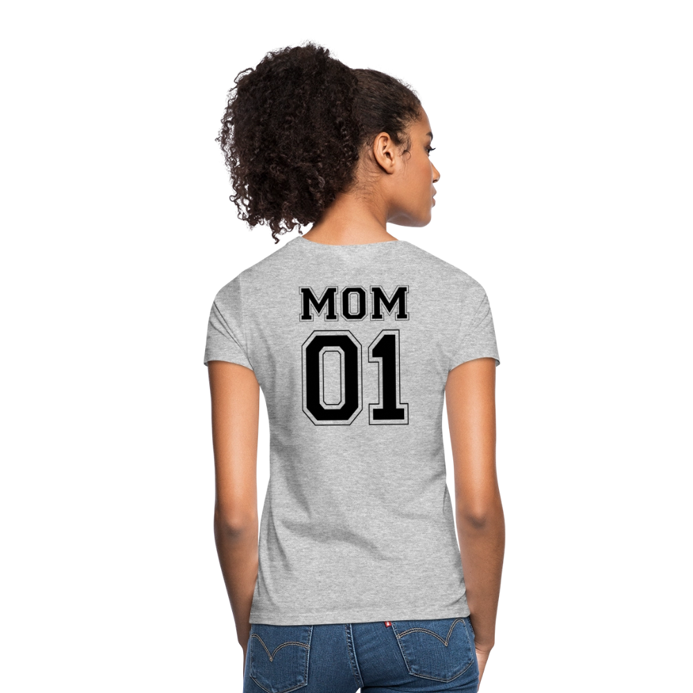Women's T-Shirt - MOM 01 (black) - Grau meliert