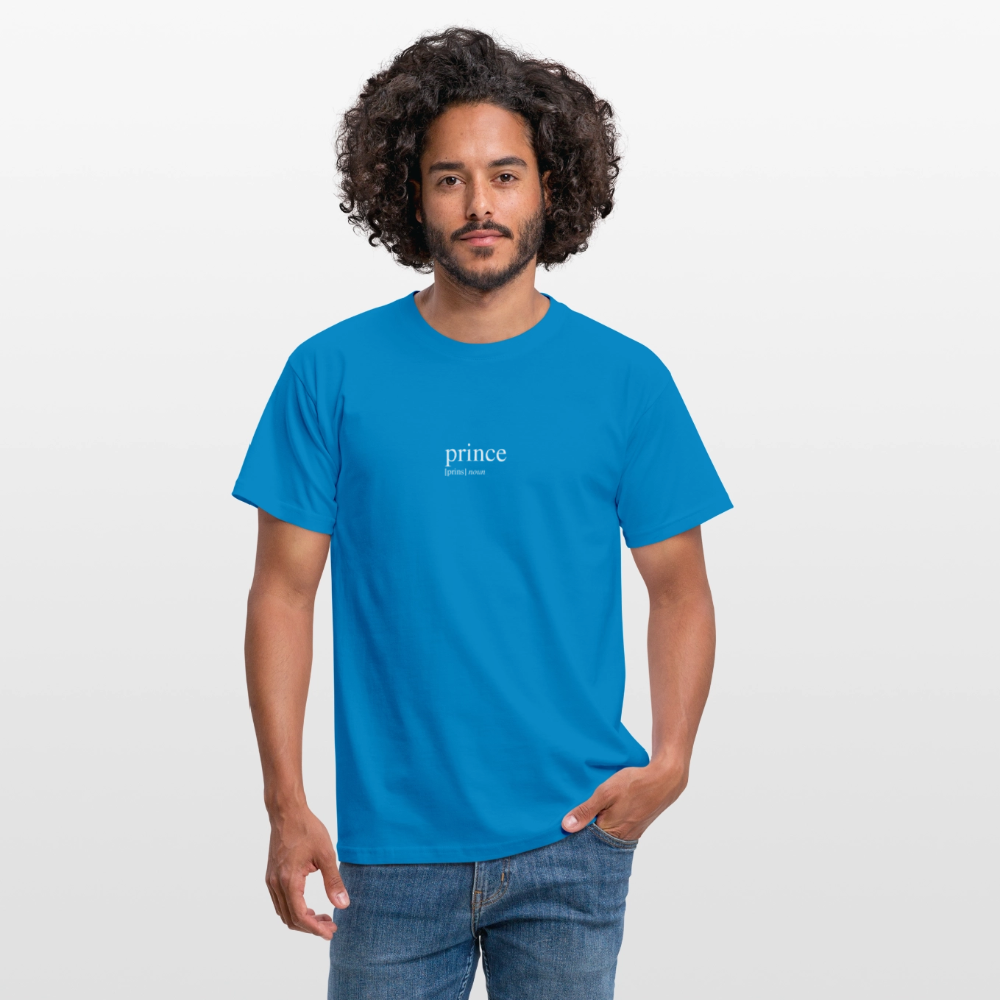 Men's T-Shirt - prince (white) - royal blue