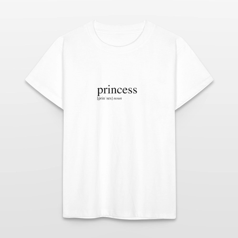 Kids`T-Shirt - princess (black) - white