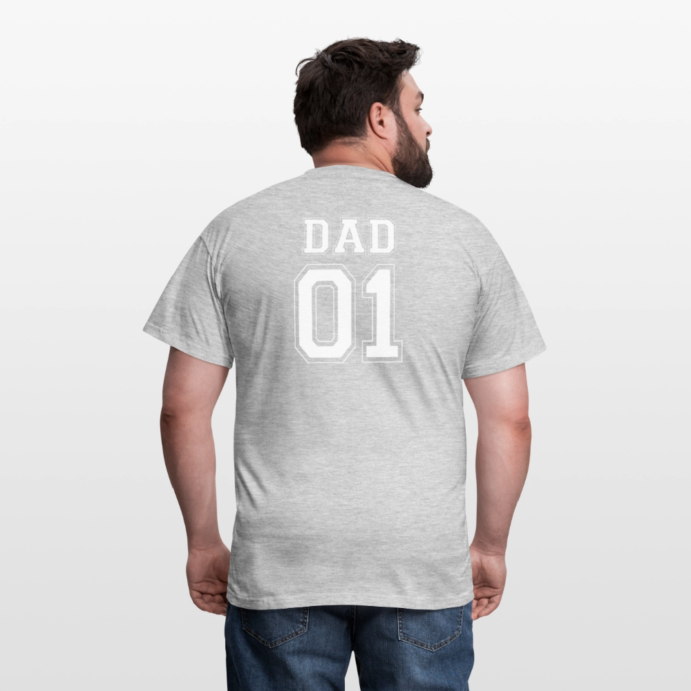 Men's T-Shirt - DAD 01 (white) - Grau meliert