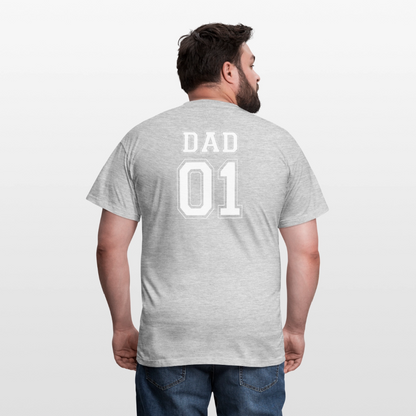 Men's T-Shirt - DAD 01 (white) - Grau meliert