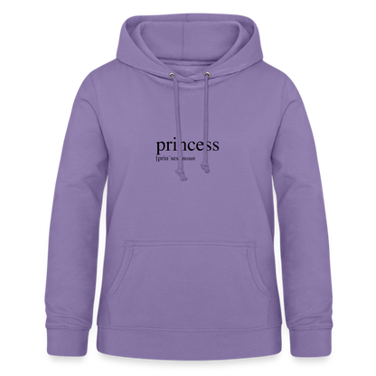 Women's Hoodie  - princess (black) - lavender