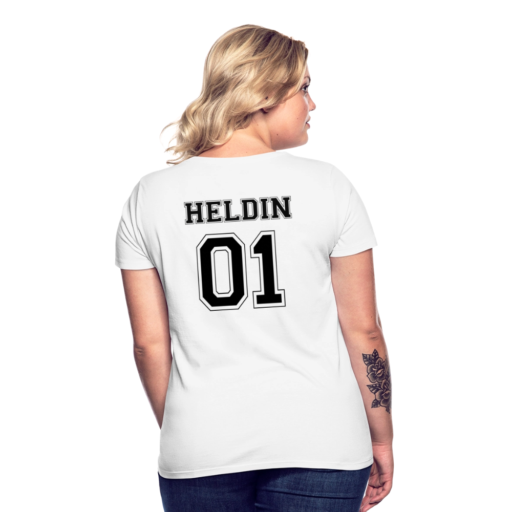Women's T-Shirt - HELDIN 01 (black) - Weiß
