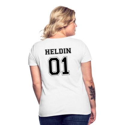 Women's T-Shirt - HELDIN 01 (black) - Weiß