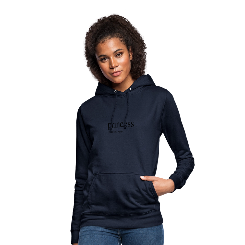 Women's Hoodie  - princess (black) - navy