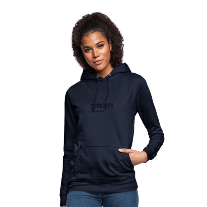 Women's Hoodie  - princess (black) - navy