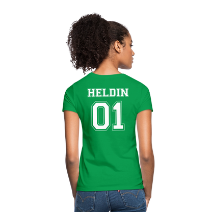 Women's T-Shirt - HELDIN 01 (white) - Kelly Green